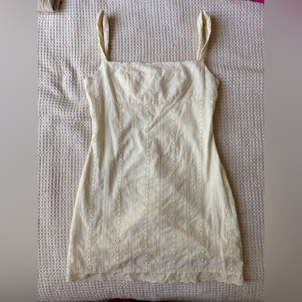 Princess Polly Light yellow mini dress